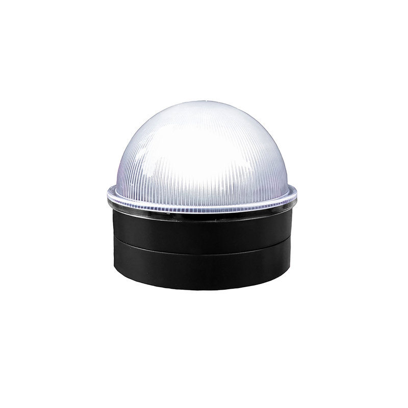 Low Voltage Integrated LED Fence Post Cap Light 3 In. X 3 In. with Base Adapter Included, Black