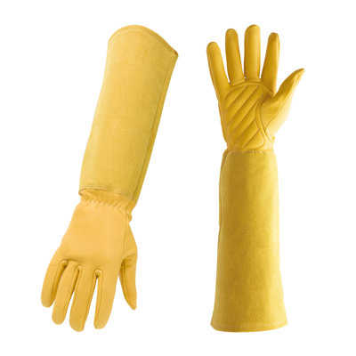 Protège-mains en polyester Gants de jardinage Gants de jardin Gants de jardin à manches longues