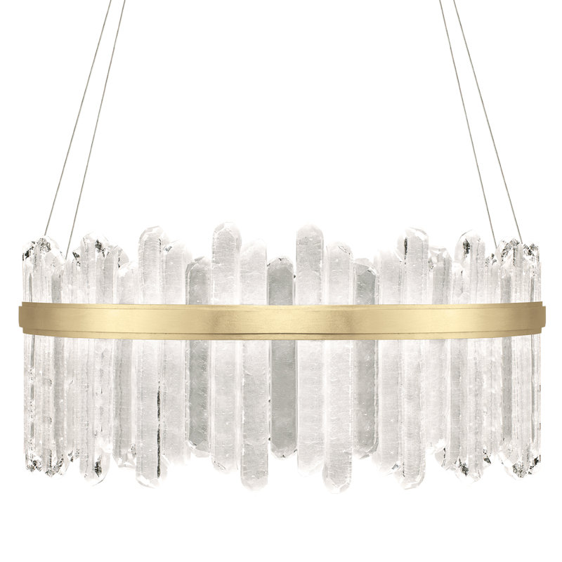 Lustre rond 41 po Lior, 3000, Or