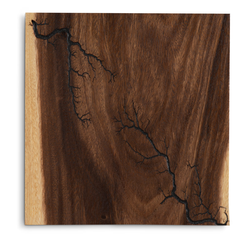Lightning Wall Tile, Chamcha Wood