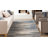Louque Gray/Dark Blue Modern Abstract Stripe Area Rug-1232671825