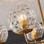 Moonya Glass Semi Flush Mount