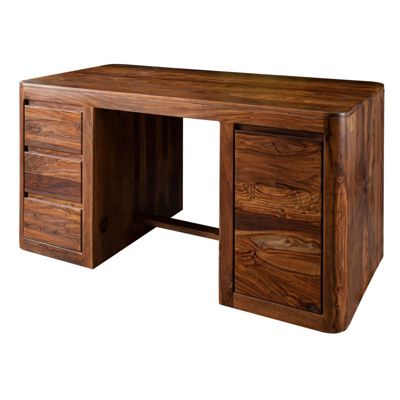 Toronto Solid Wood Writing Desk, Walnut