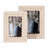 Decorative Resin and Wood Picture Frame with Glass Front and Scalloped Detailing in Modern Wood Design-398980889