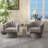 Iryanna 25.2'' Wide Tufted Swivel Barrel Chair-2027843150-2052745383