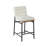 Matao White Fabric Counter Height Chair-93506486
