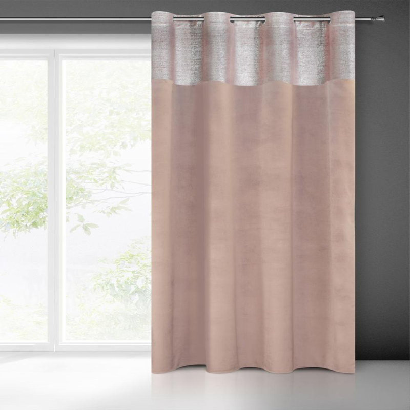 Blackout Curtain Single Panel, Powder Pink
