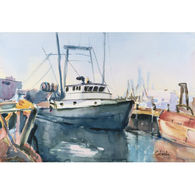 Point Judith Rhode Island Harbor 1 Piece Wrapped Canvas Wall Art