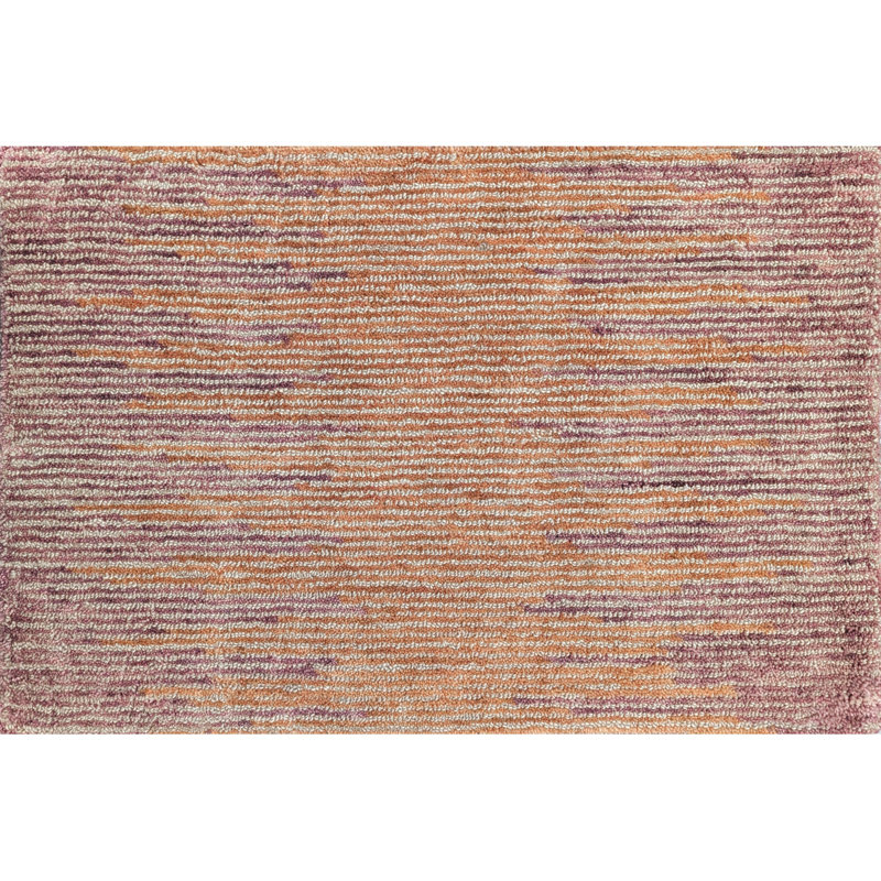 Tapis en laine touffeté à la main Abrash Ikat, Épice, 2 pi x 3 pi