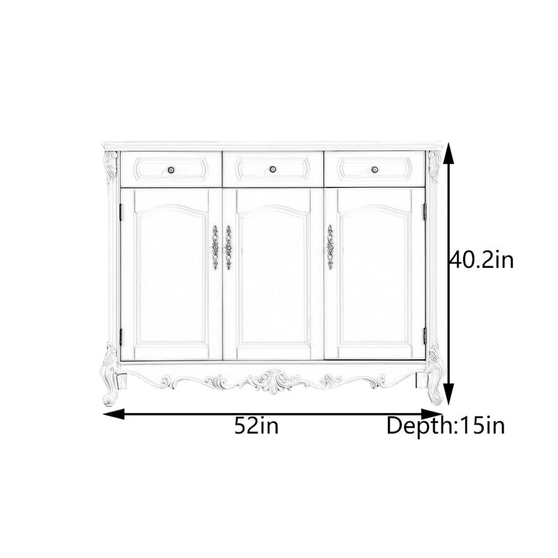 White  Entryway Cabinet