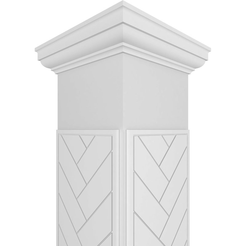 Craftsman Classic Herringbone Modern Square, H 120 po x l 11,625 po x P 11,625 po