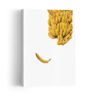 Reproduction d'art mural «Ripe Bananas Floating Solo Organic Vibrant Fruit Tropical»