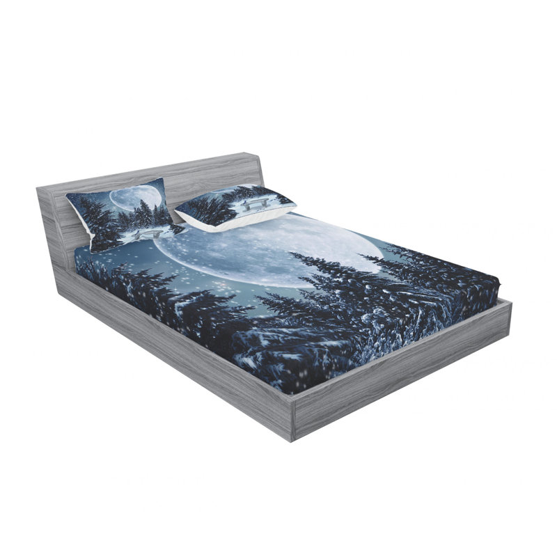 Microfiber Sheet Set, Queen Sheet Set with Fitted Sheet