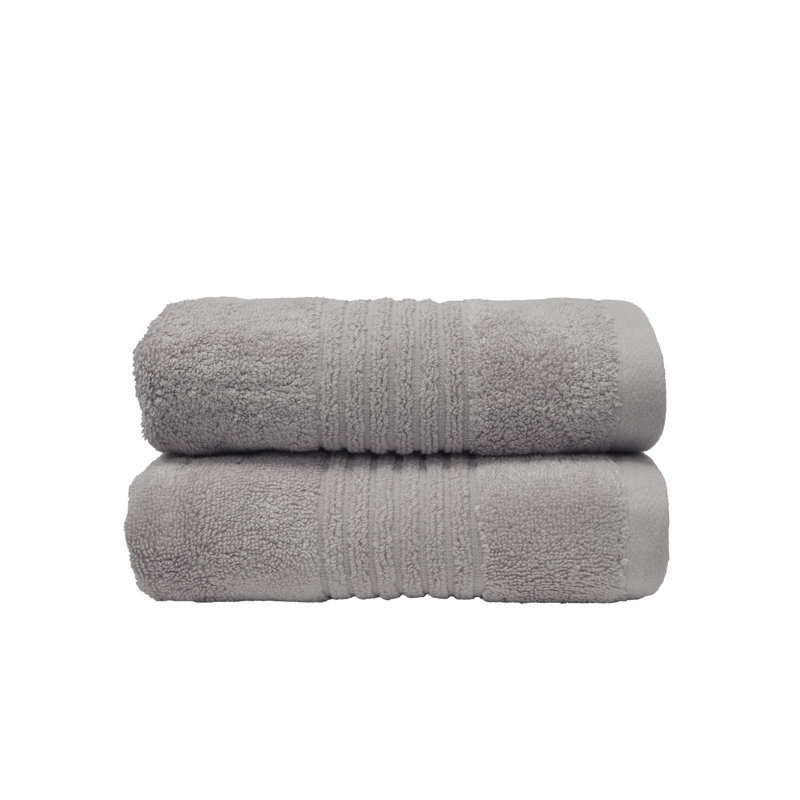 Ultrasoft Sustainable Bamboo Hand Towel Set, Silver