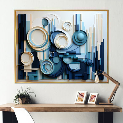 «Blue Behemoths Modern Skycrapers I», reproduction sur toile