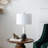 11x11x30.2" Metal Table Lamp