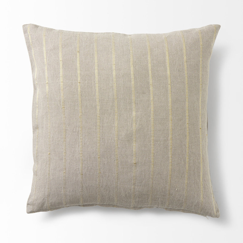 Housse de coussin beige et beige