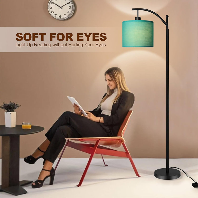 Modern Floor Lamp With Adjustable Color Temperatures, Sturdy Standing Lamp With Reading Light, Energy-Efficient LED Bulb Included, Ideal For Living Room And Bedroom
