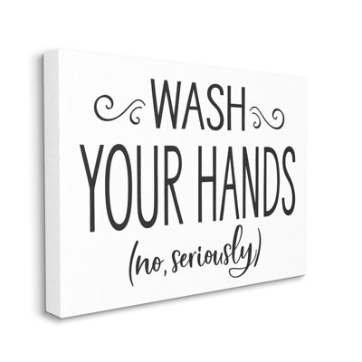 «No Ser graly Wash Your Hands Bathroom House» par Ziwei Li - reproduction