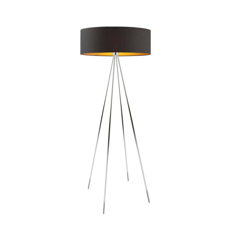 Randal 157cm Tripod Floor Lamp, Black, Grey