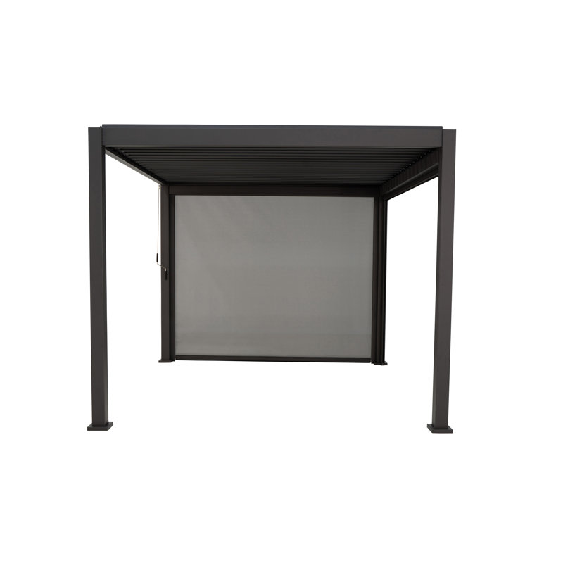 Basmah Privacy Screen, Black, 236.5 x 279.1cm