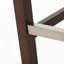 Tabouret de bar moderne minimaliste avec pieds en métal, hauteur 76 cm, siège en tissu haute densité