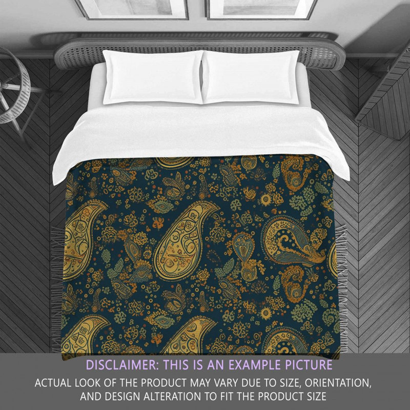 Paisley Bedding, Twin Extra Long Comforter