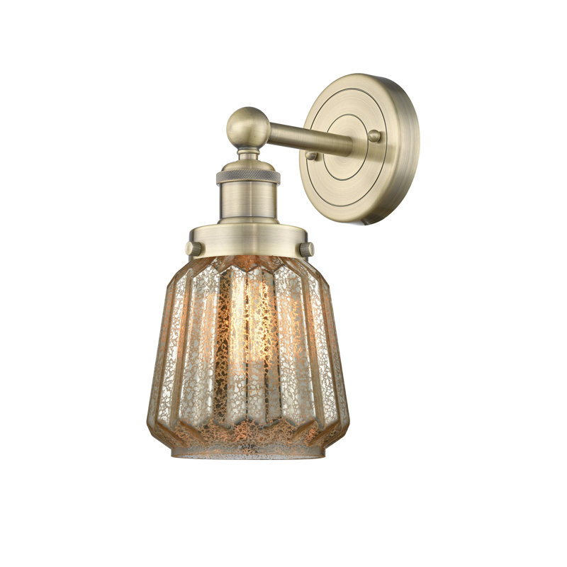Carlinville Armed Sconce, Mercury, Antique Brass