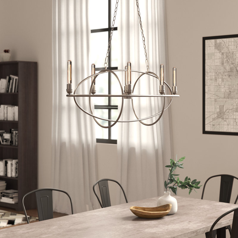 Pulliam Steel Dimmable Chandelier
