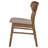 Husnain Dining Side Chair Walnut and Brown