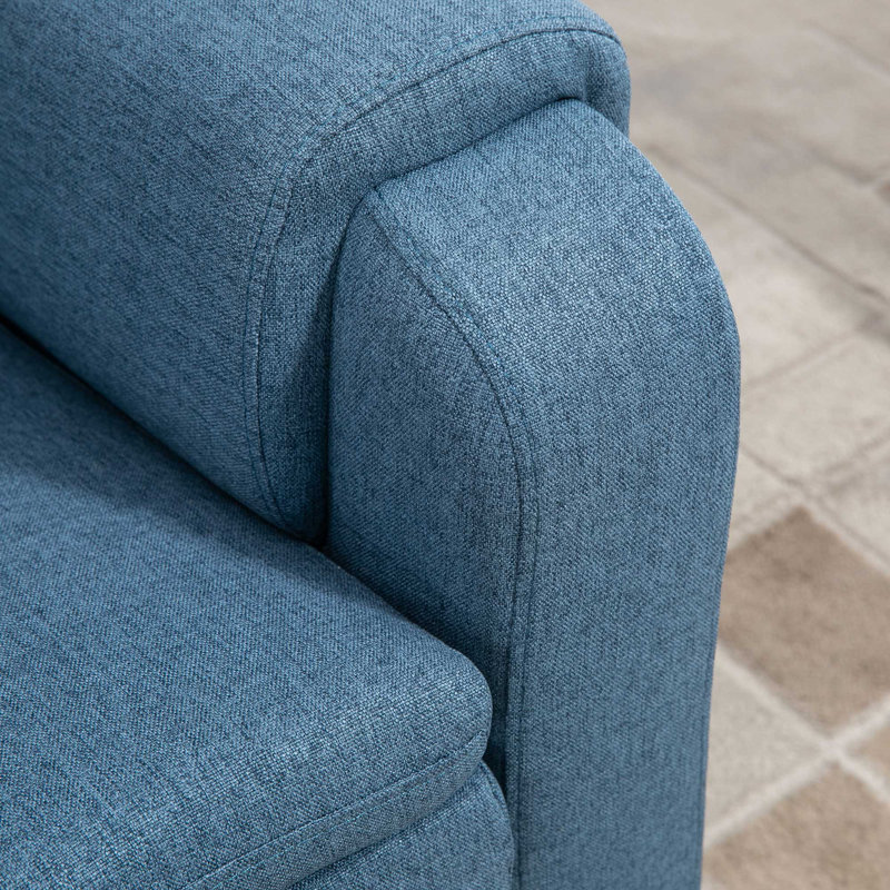 Fauteuil inclinable l 33,5 po lève-personne standard, Bleu 100% polyester