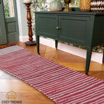 Cotton Striped Indoor Rug