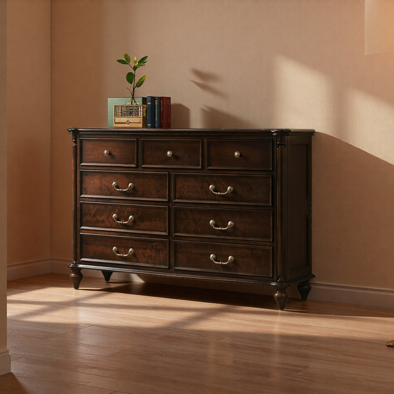 Armoire de rangement multifonctionnelle à grande capacité, Noyer