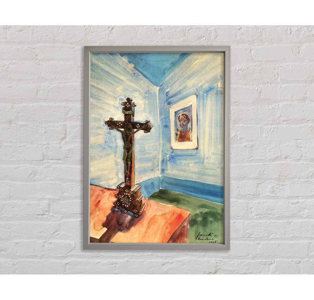 Walter Gramatte Crucifix In The Room - Einzelner Bilderrahmen Kunstdrucke auf Leinwand