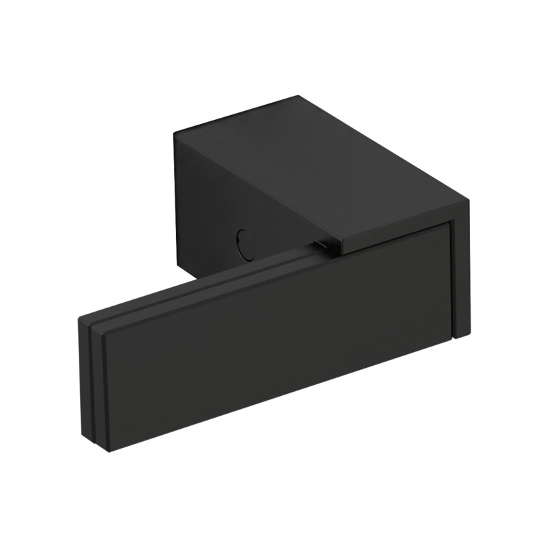 Siderna® Two-Handle Wall Mount Tub Filler, Matte Black, Lever