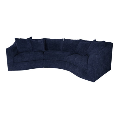 Evelyn Upholstered Curved Sectional Symmetrical
