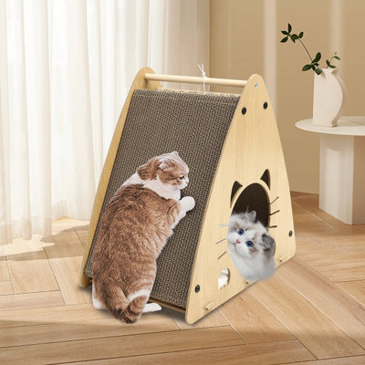 Daric Cat Bed with Scratching Board