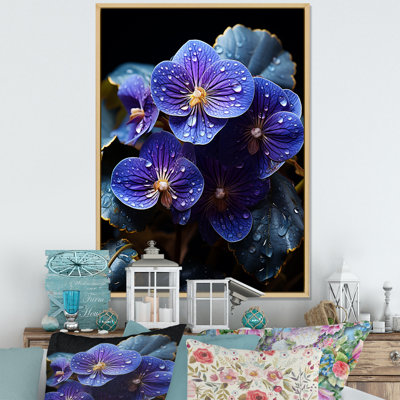 " Violets Illuminated By Moonlight "