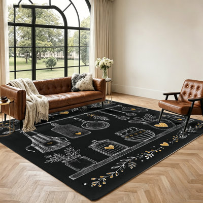 Tapis de cuisine, tapis de sol résistant et antidérapant pour salon, chambre, cuisine, décoration intérieure