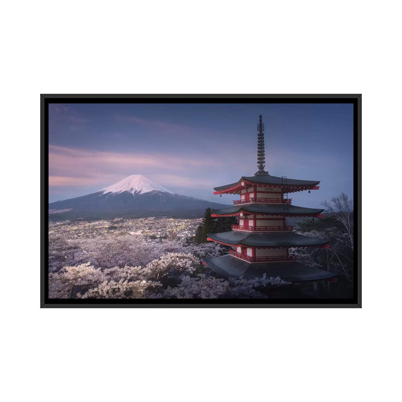 Spring In Japan XXIII by Daniel Kordan - Print on Canvas, 66.04 cm H x 45.72 cm W, Black Framed