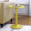 Table d'appoint ronde rouge en bois-95780548