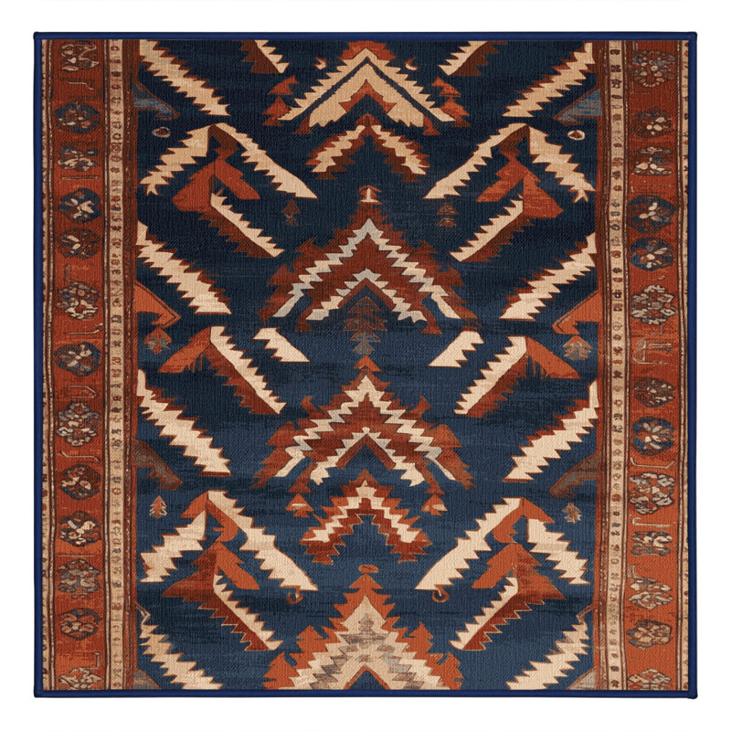 Tapis mauve lavable à la machine, Carré 4 pi