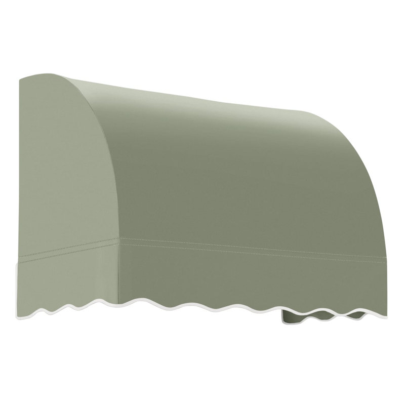 Awntech Savannah Acrylic Fabric Fixed Awning, 31" H x 52.5" W x 24" D, Sage