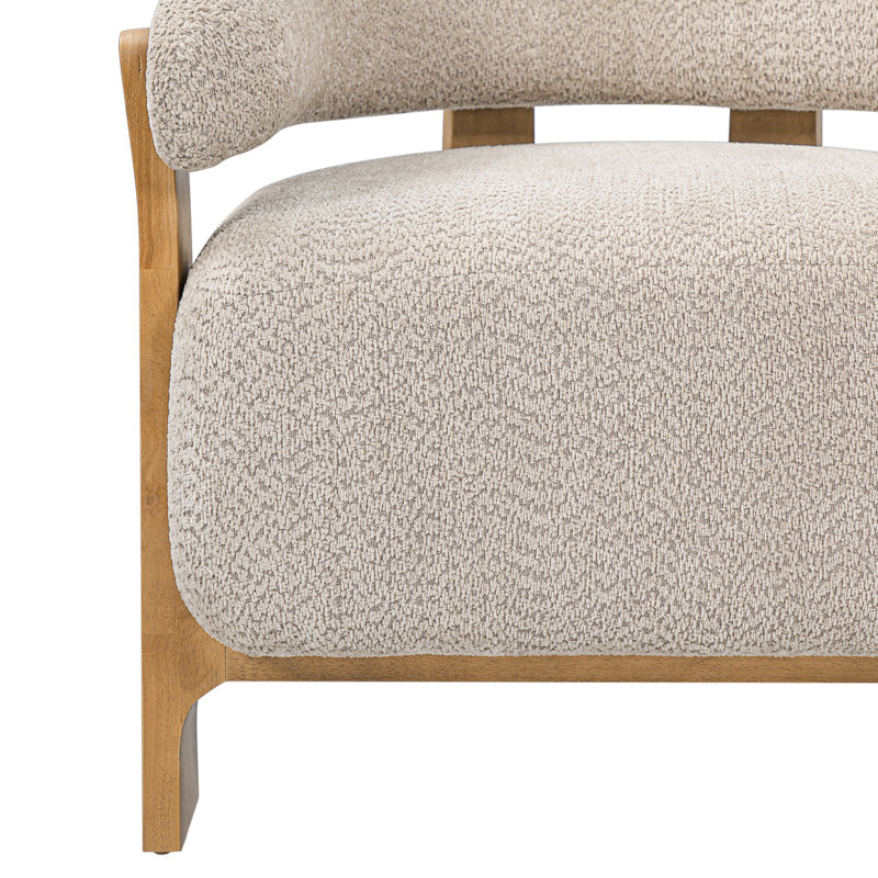 Fauteuil demi-tonneau Garrison, 1, Light Taupe Boucle