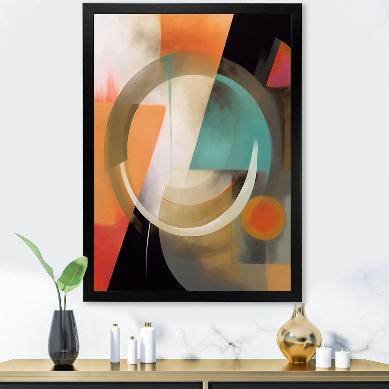 Charleigh Exploration de motifs abstraits V sur toile, Cadre photo noir, H 20 po x l 12 po x P 1 po
