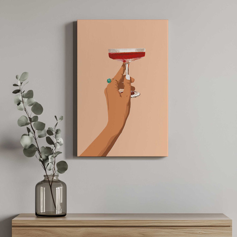 «Cheers To Love» par Garima Dhawan, reproduction d'art sur toile, H 16 po x l 12 po, Toile tendue, Does Not Apply