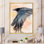 Corbeau noir déployant ses ailes - peinture sur toile