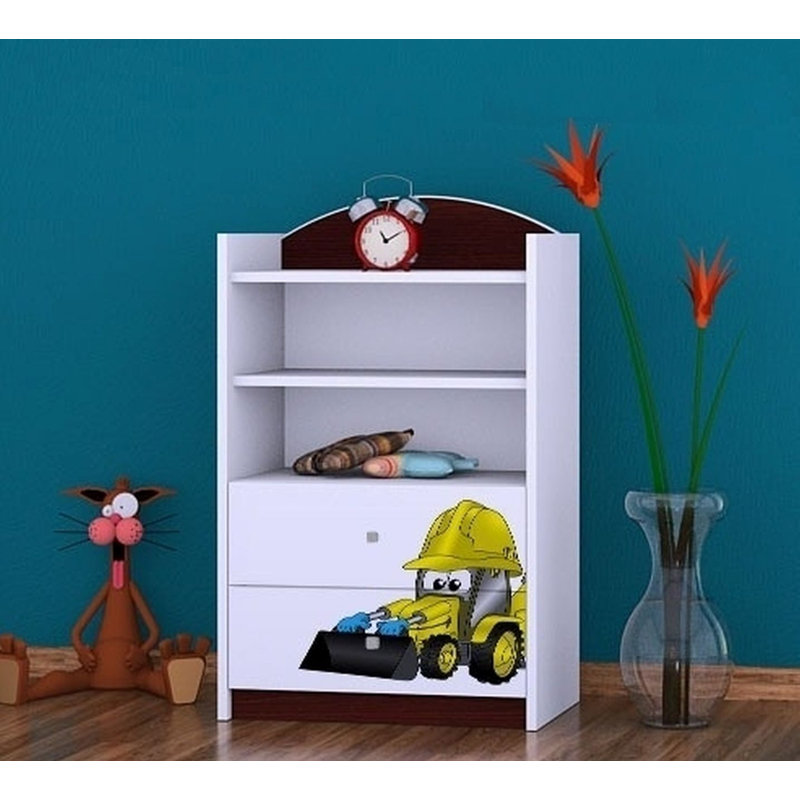 Jocelyn 96cm H Kids Cube, Wenge, 92cm H x 60cm W x 34cm D