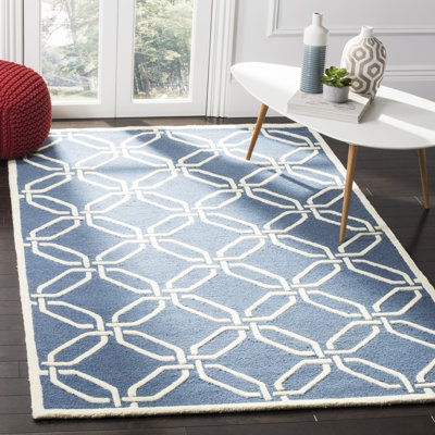 Geometric Wool Hand Woven Area Rug