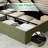 Upholstered Platform Bed with Hydraulic Lift-1630187314-1630187313